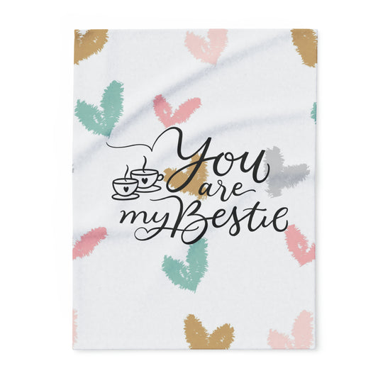 hearts bestie Arctic Fleece Blanket
