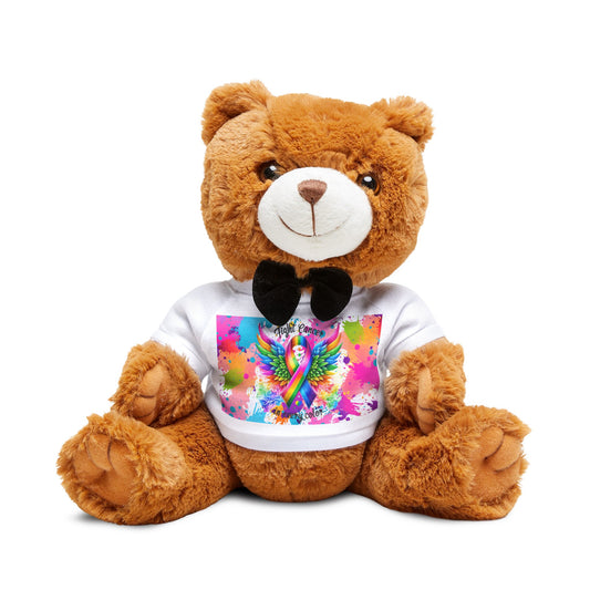 Fight Cancer in all colours Teddy Bear with T-Shirt