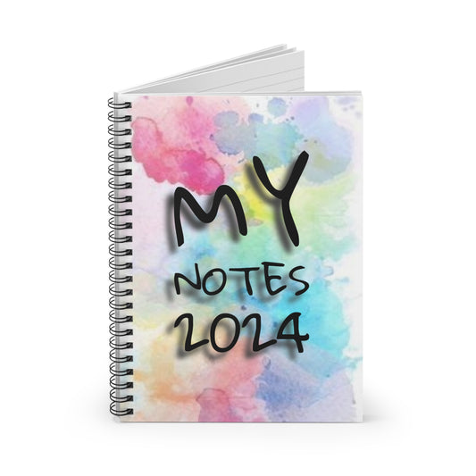 My notes 2024 Spiral Notebook - Ruled Line