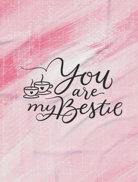 Mixed Pink Watercolour bestie Arctic Fleece Blanket