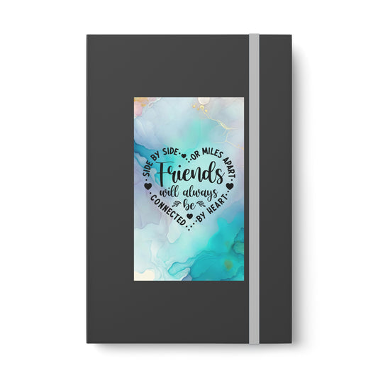 Friends Side By Side. Contrast Notebook - Ruled