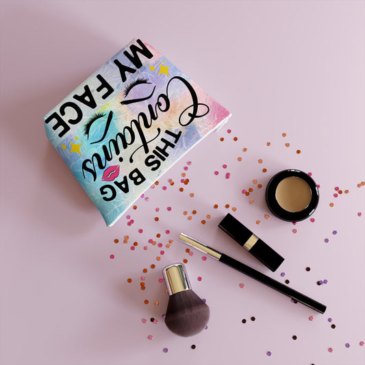 Make-up funny Cotton Cosmetic Bag