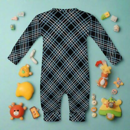 Baby Boy's Checkered Charm Romper!