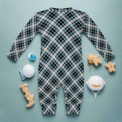 Baby Boy's Checkered Charm Romper!