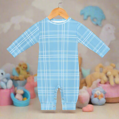 Baby Boy's Checkered Charm Romper!