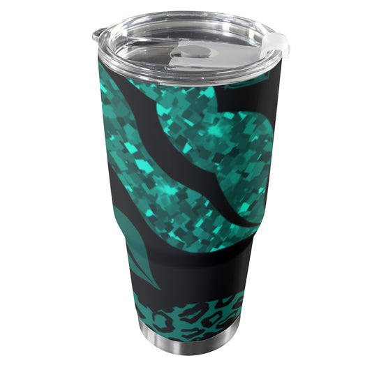 Green Lips Stainless Steel Tumbler 30oz
