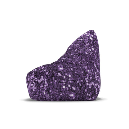 Purple big glitter Bean Bag Chair Cover