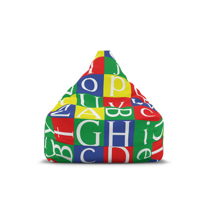 Colourful Letters Bean Bag Chair Cover