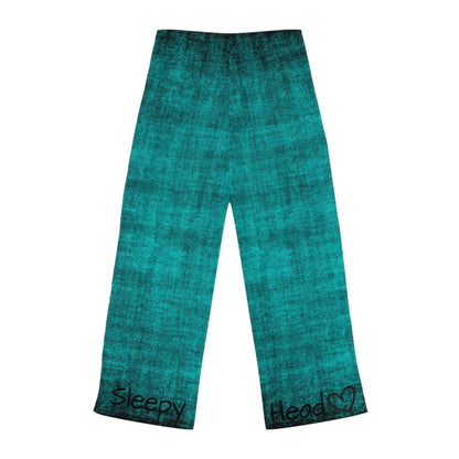 Sleepy Head Teal Gnome Women's Pyjama Pants (AOP)