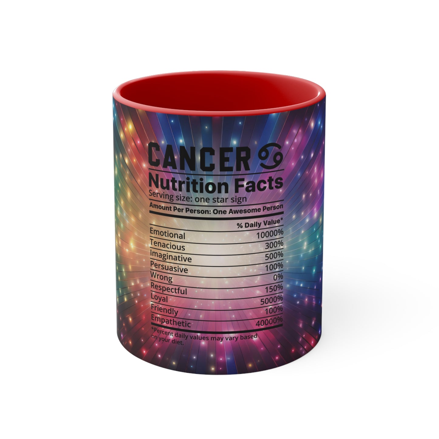 Cancer nutrition Accent Coffee Mug, 11oz