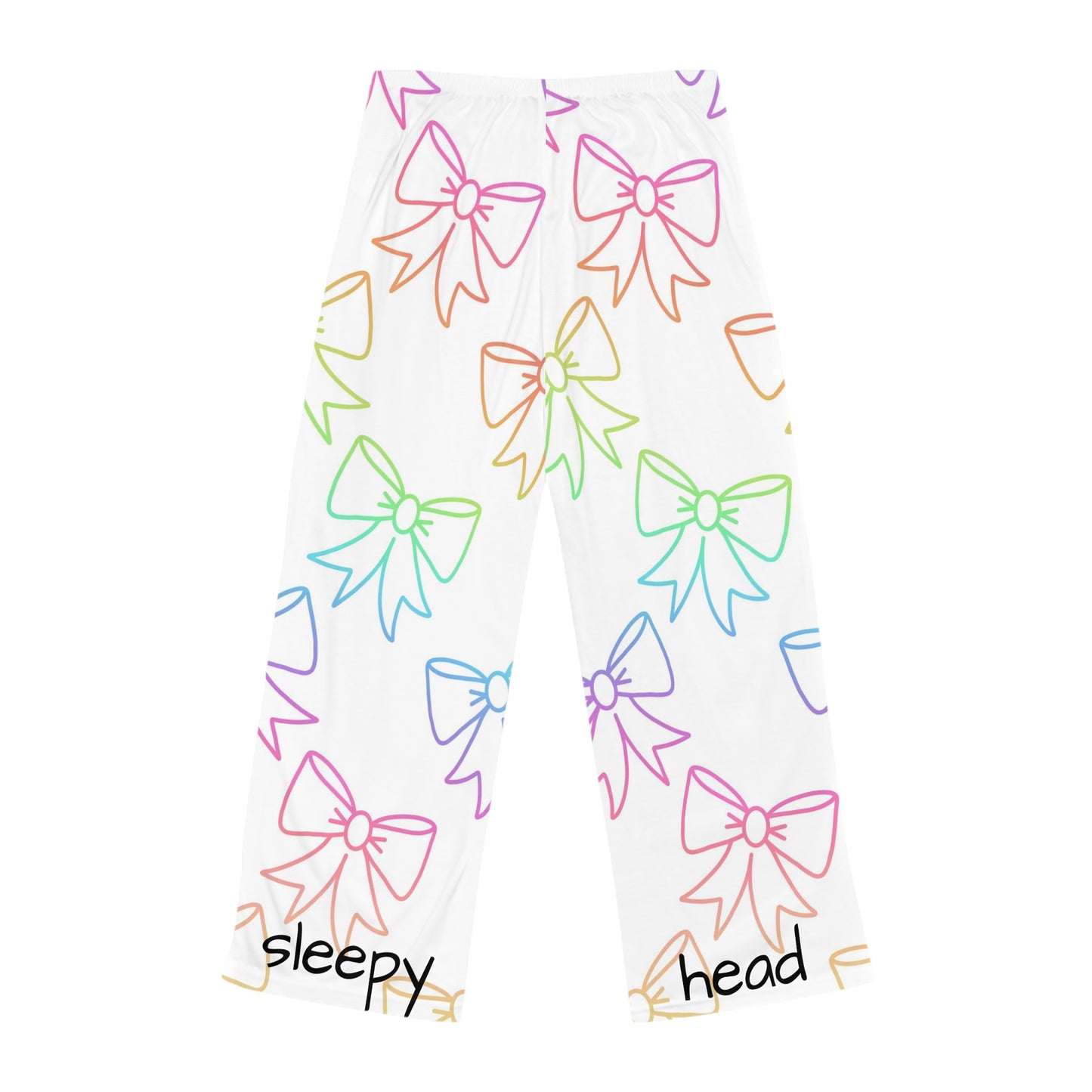 Sleepy head rainbow bow Women's Pyjama Pants