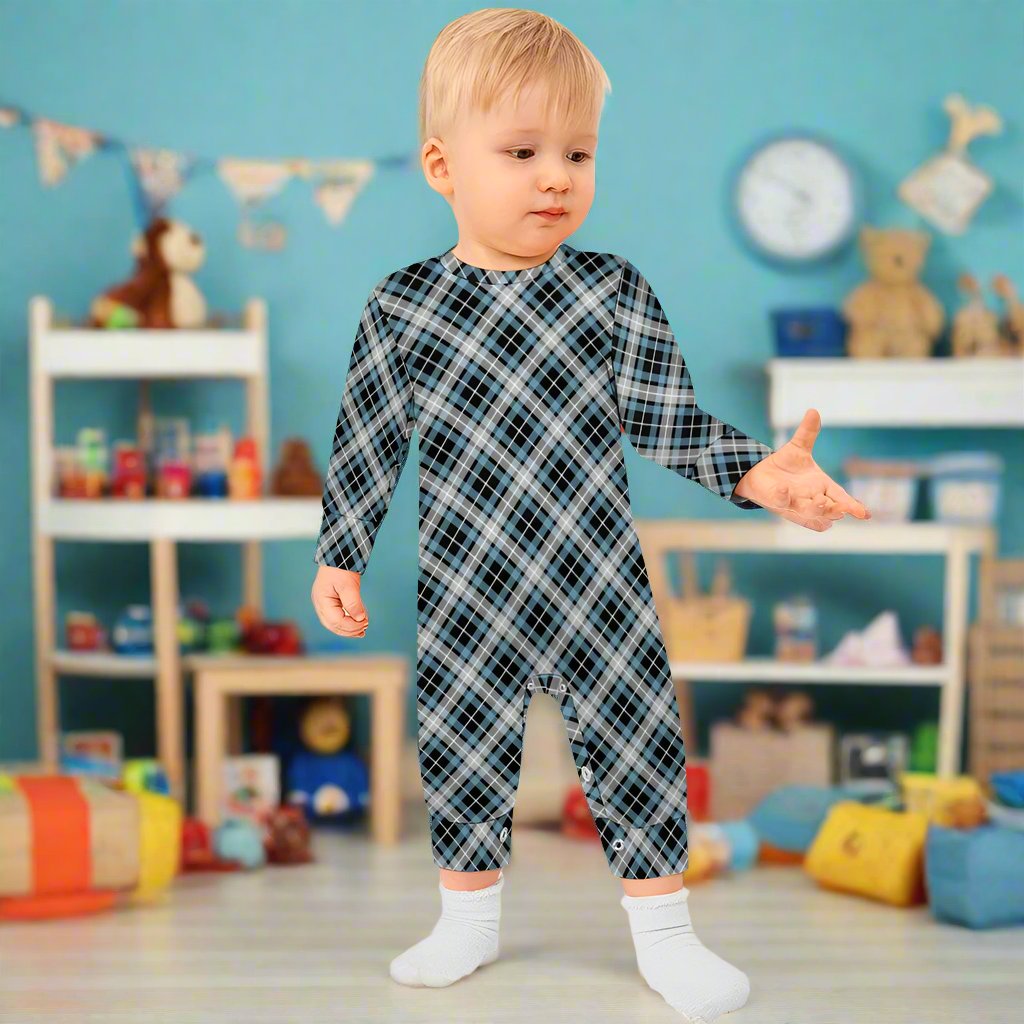 Baby Boy's Checkered Charm Romper!