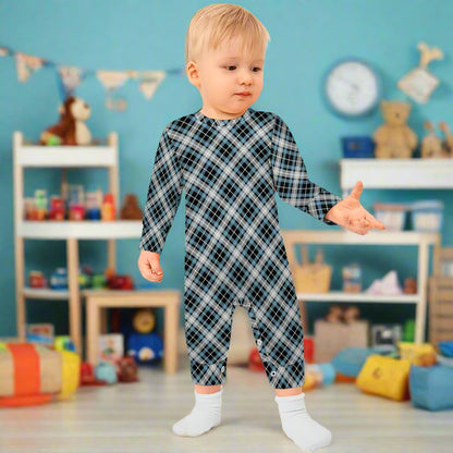 Baby Boy's Checkered Charm Romper!