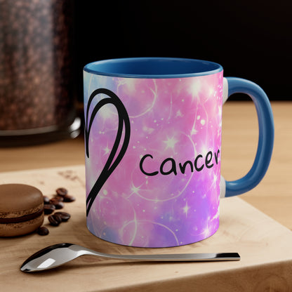 Fu*k Cancer, Accent Coffee Mug, 11oz