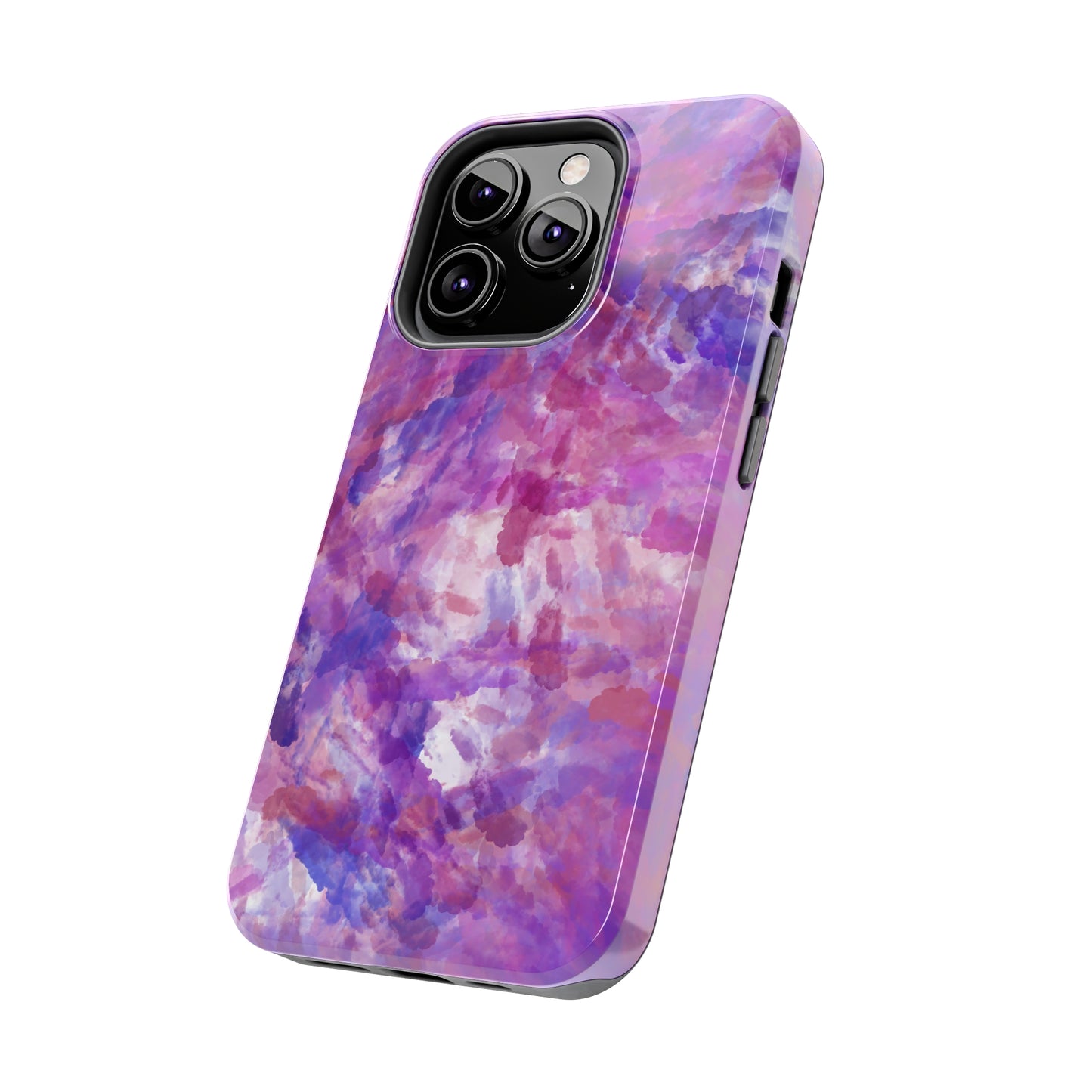 purple and pink watercolour Tough Phone Cases