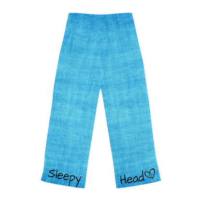 Sleepy Head Neon Blue Gnome Women's Pyjama Pants (AOP)