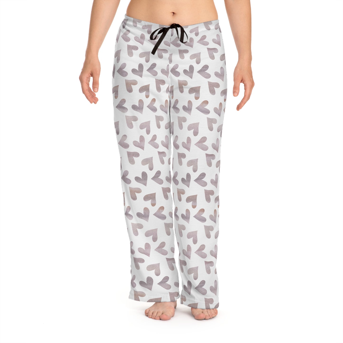 Sleepy head Valentine love heart Women's Pyjama Pants (AOP)