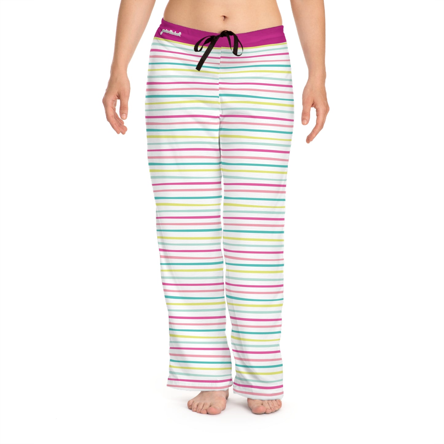 Pink strips you're the best Women's Pajama Pants (AOP)