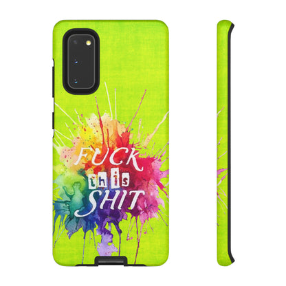 neon yellow fu*k this Tough Cases