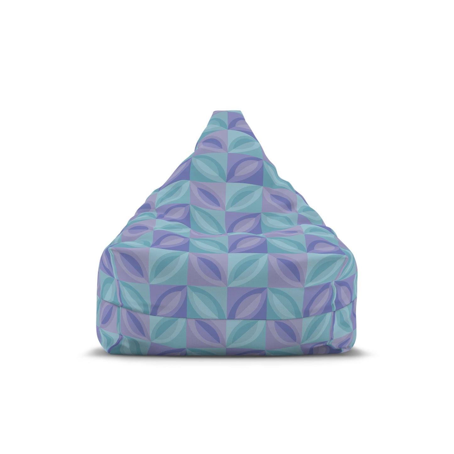 Purple and Blue Bean Bag Chair Cover