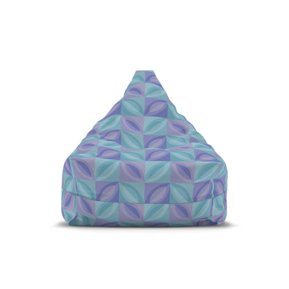 Purple and Blue Bean Bag Chair Cover