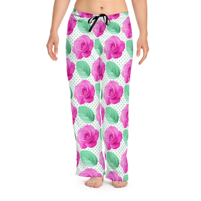 Sweet dream purple  flowers Women's Pajama Pants (AOP)