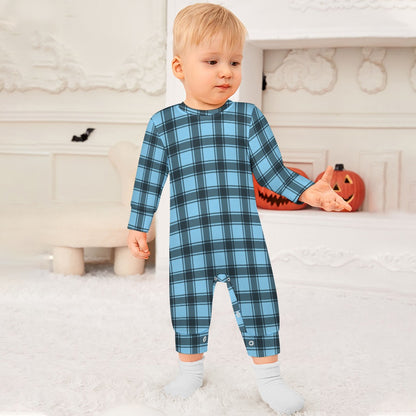 Baby Boy's Checkered Charm Romper!