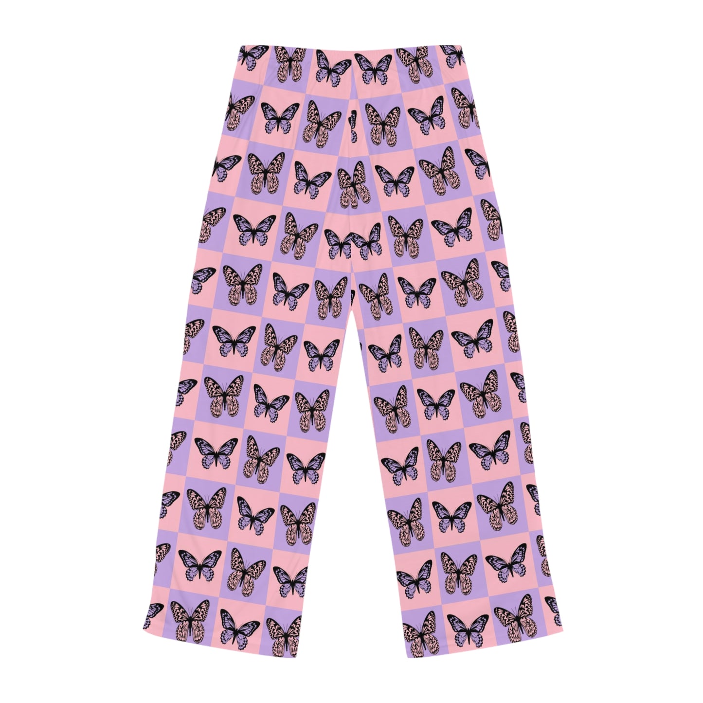 small pink and purple butterflys, Women's Pyjama Pants (AOP)