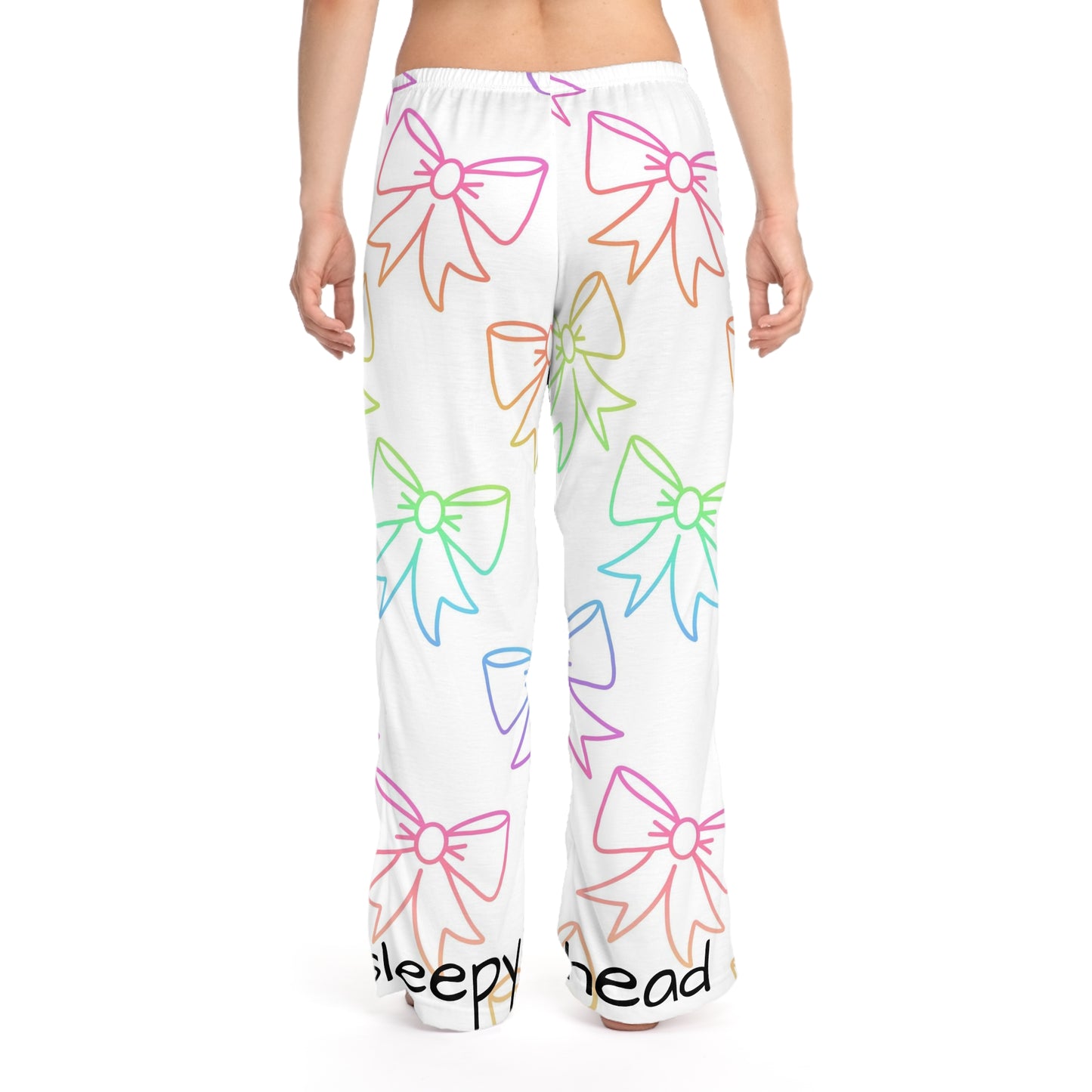 Sleepy head rainbow bow Women's Pyjama Pants