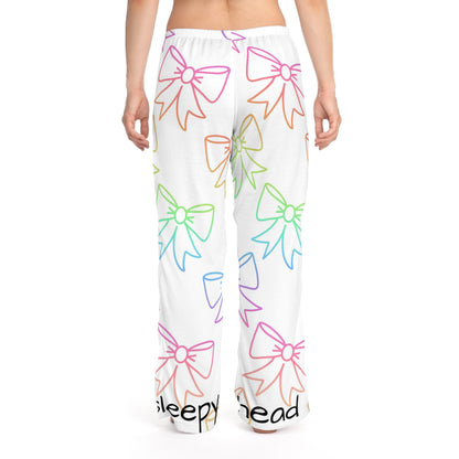 Sleepy head rainbow bow Women's Pyjama Pants