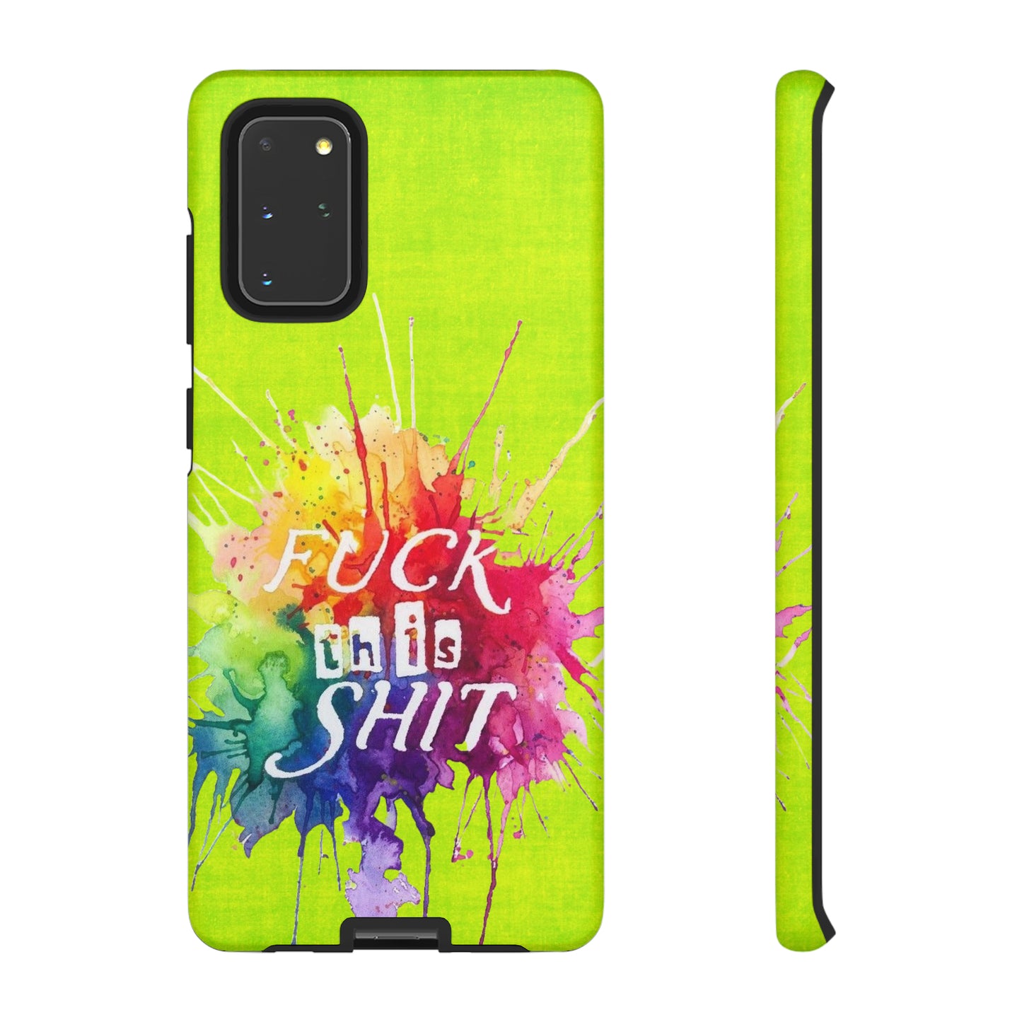 neon yellow fu*k this Tough Cases