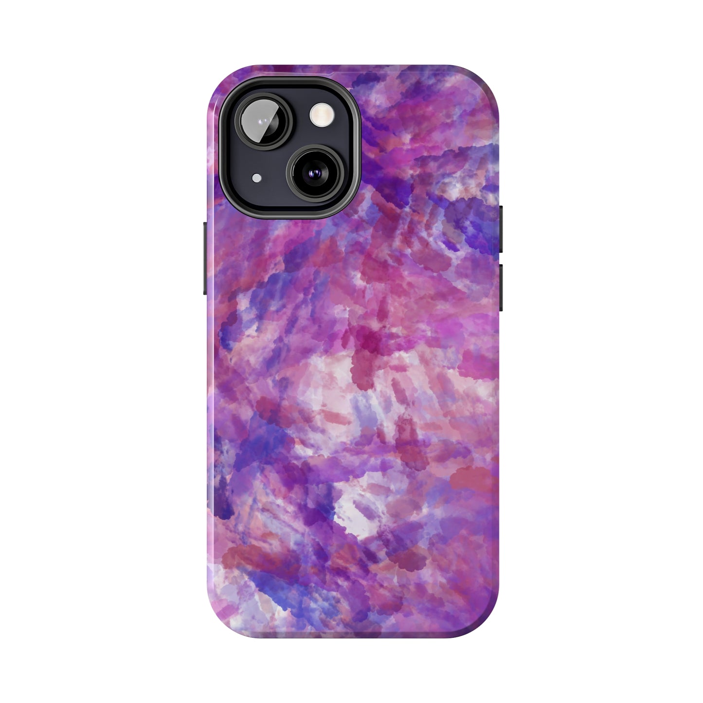 purple and pink watercolour Tough Phone Cases