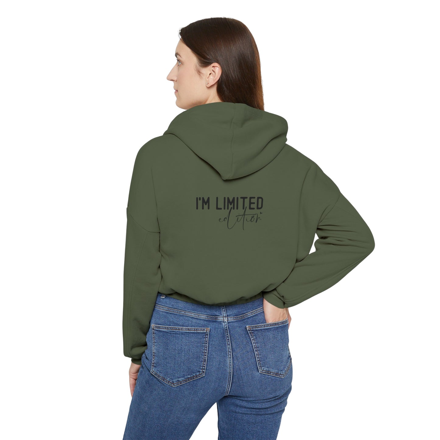 Women's Cinched Bottom Hoodie.  I'm not perfect.