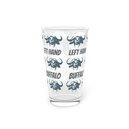 Left hand Buffalo, Pint Glass, 16oz