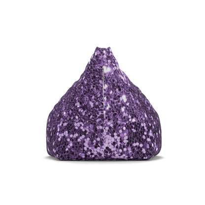 Purple big glitter Bean Bag Chair Cover