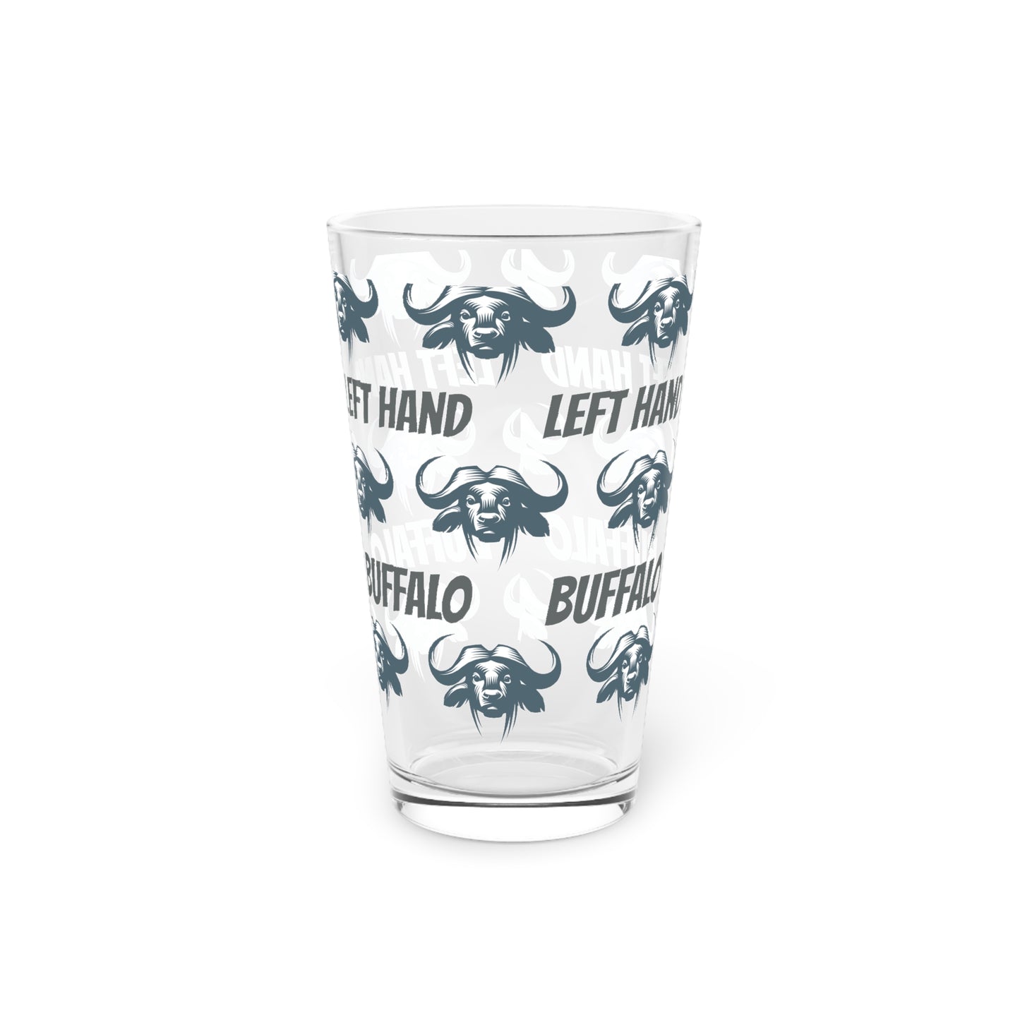 Left hand Buffalo, Pint Glass, 16oz