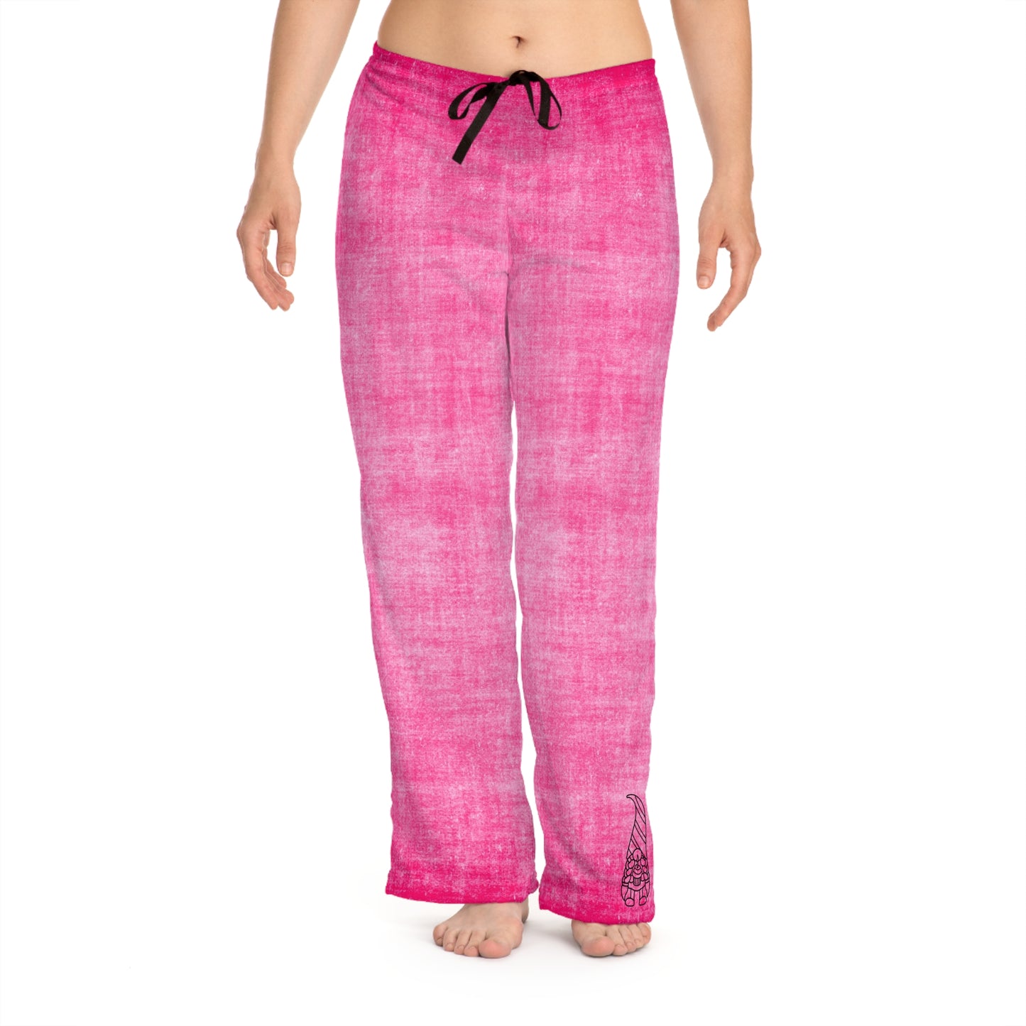 Sleepy Head Pink Gnome Women's Pyjama Pants (AOP)