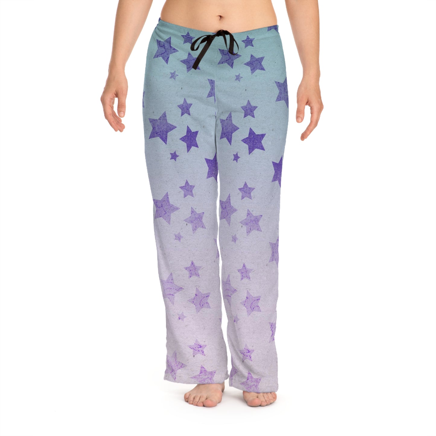 Sleepy Head Blue To Pink Ombre Star Women's Pyjama Pants (AOP)