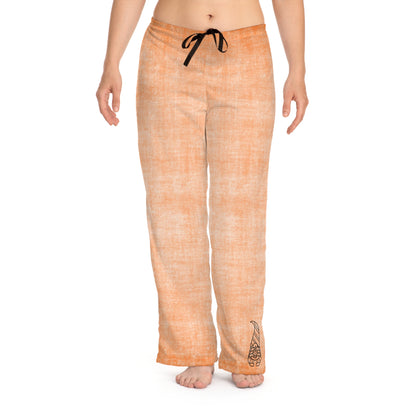 Sleepy Head Peach Gnome Women's Pyjama Pants (AOP)