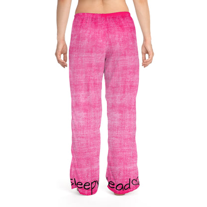 Sleepy Head Pink Gnome Women's Pyjama Pants (AOP)