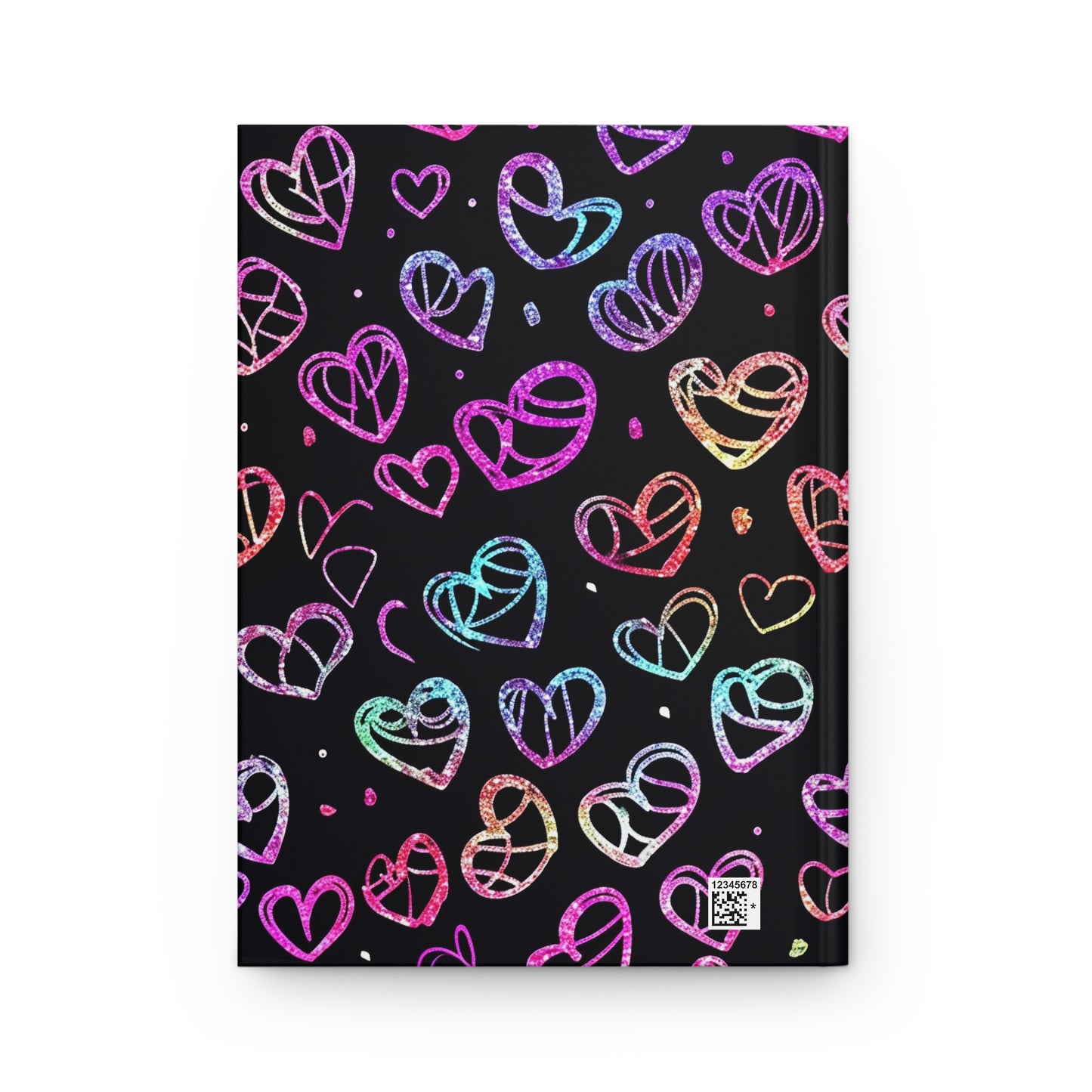 Neon Hearts Hardcover Journal Matte