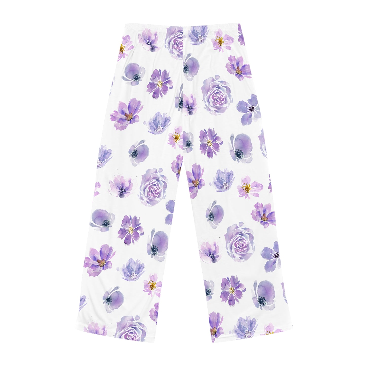 purple flowered for mum Women's Pajama Pants (AOP)