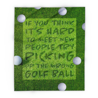 rough golf Fleece Blanket