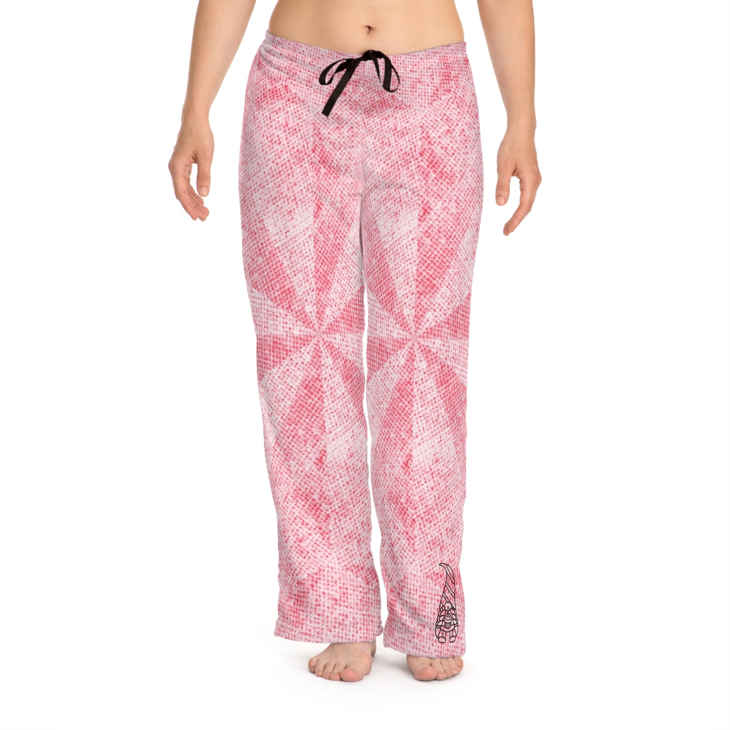 Sleepy Head Dusty Pink Patten Gnome Women's Pyjama Pants (AOP)