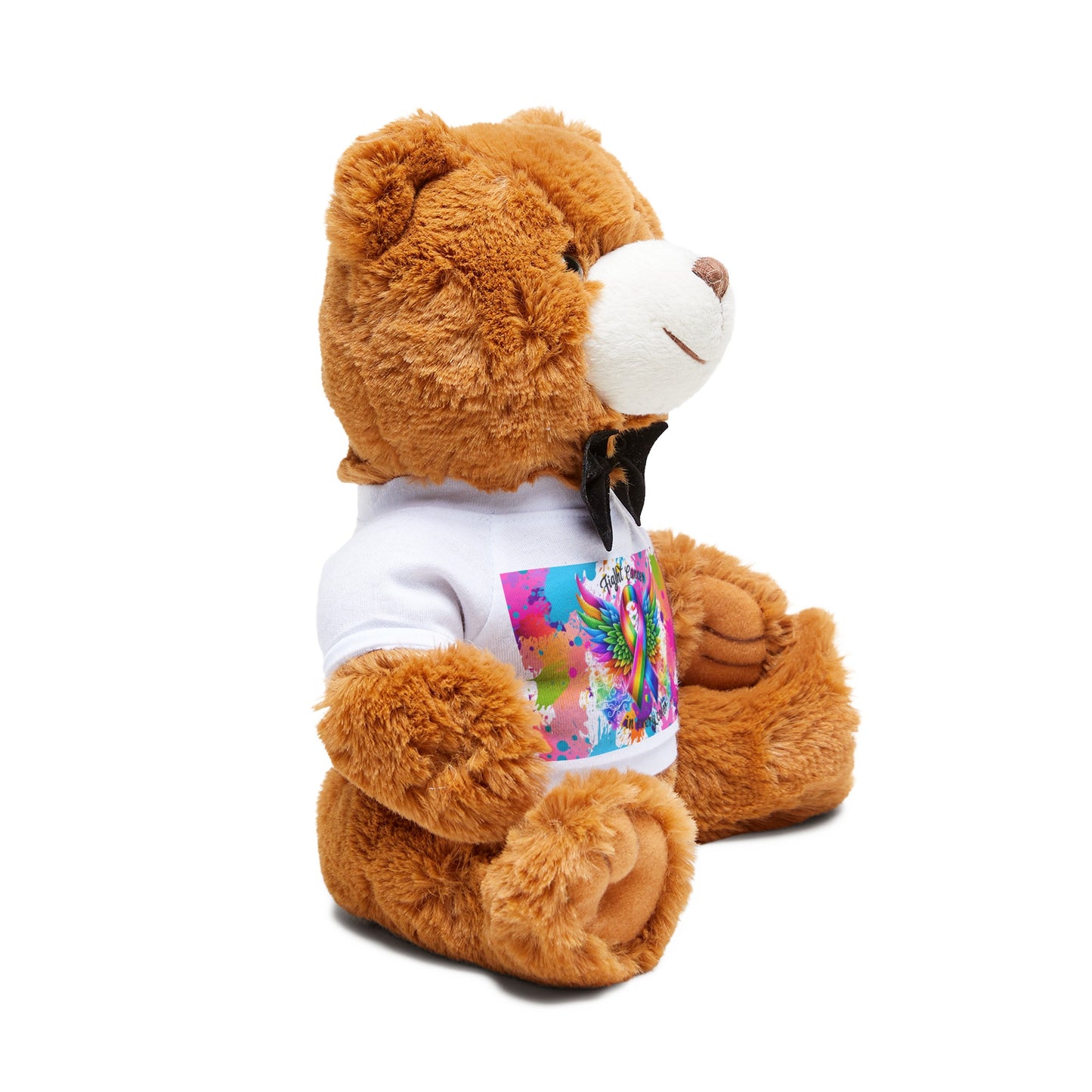 Fight Cancer in all colours Teddy Bear with T-Shirt