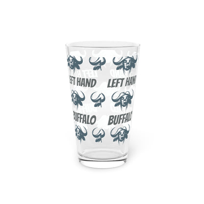 Left hand Buffalo, Pint Glass, 16oz