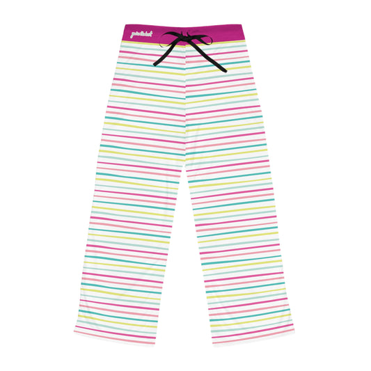 Pink strips you're the best Women's Pajama Pants (AOP)
