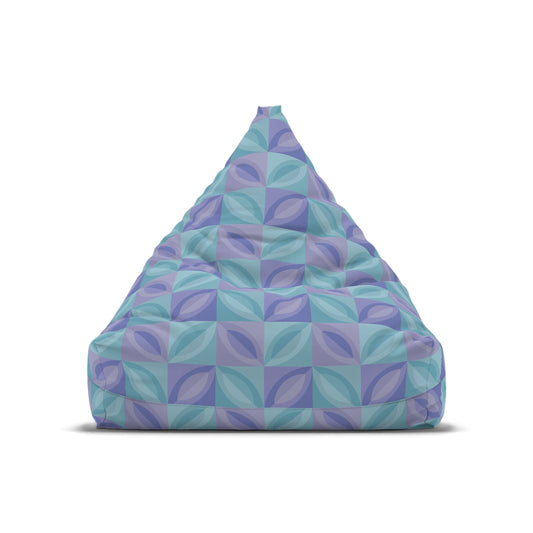 Purple and Blue Bean Bag Chair Cover