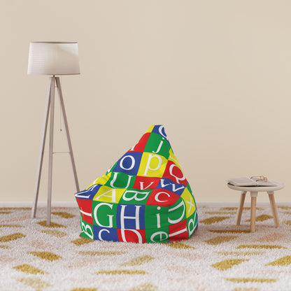 Colourful Letters Bean Bag Chair Cover