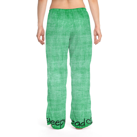 Sleepy Head Sea Green Gnome Women's Pyjama Pants (AOP)